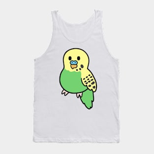 Cute Green Budgie Tank Top